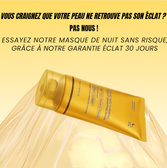 Masque de nuit au curcuma et à l’acide kojique
