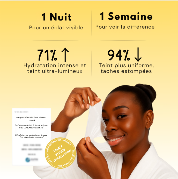 Masque de nuit au curcuma et à l’acide kojique