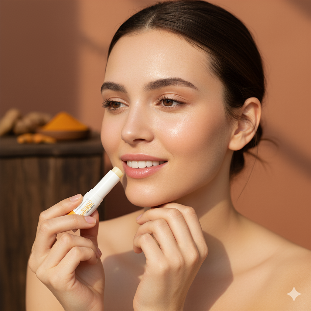 Baume à lèvres 100% Naturel au Curcuma