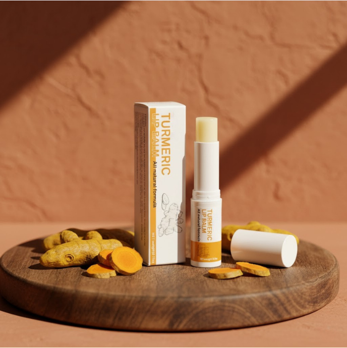 Baume à lèvres 100% Naturel au Curcuma