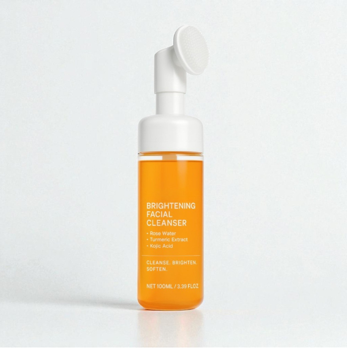 Nettoyant pour le visage à l'acide kojique et au curcuma